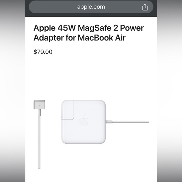 NIB Apple 45W MagSafe 2 Power Adapter - Picture 5 of 6